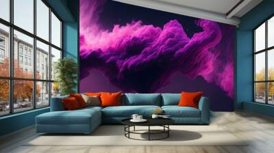 purple and pink smoke colors cloud Wall mural