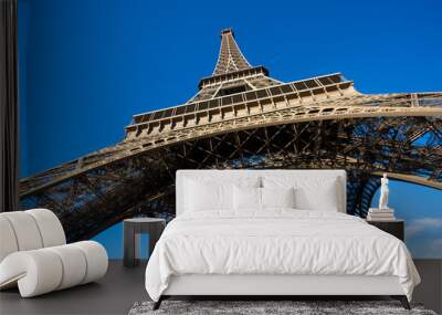 Eiffel tower, Paris, France.. Wall mural