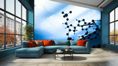 Science Molecule DNA Model Structure, business teamwork concept Wall mural