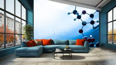 Science Molecule DNA Model Structure, business teamwork concept Wall mural