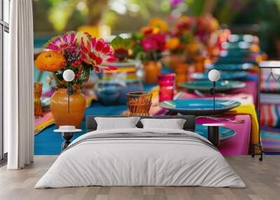 Celebrate Cinco de Mayo in Style with Vibrant and Classic Table Decorations Wall mural