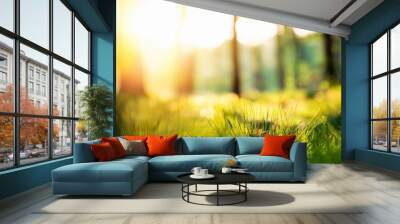 summer abstract blur nature Wall mural