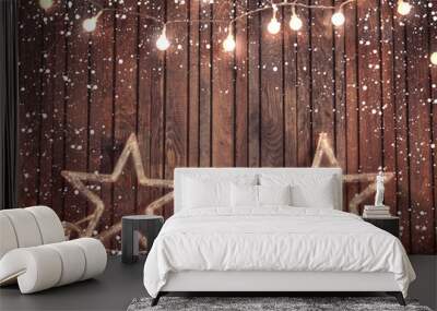 christmas lights decoration Wall mural