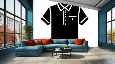 black t shirt vector isolated Wall mural