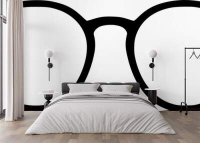 glasses frame vector illustration isolated Wall mural