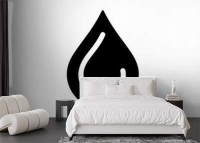 water drop vector illustration isolated Wall mural