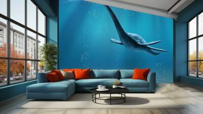 Elasmosaurus Undersea Wall mural