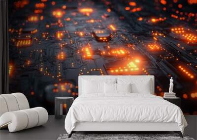 Abstract Circuitry Wall mural