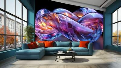 Abstract Glass Sculpture Wall mural