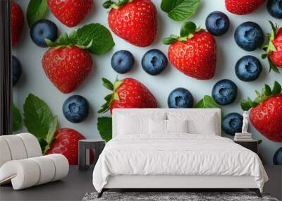 Summer Berries Delight Wall mural