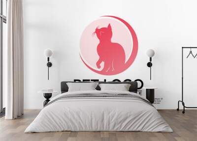 Pet logo design with creative unique style Premium Vector part 2 Wall mural