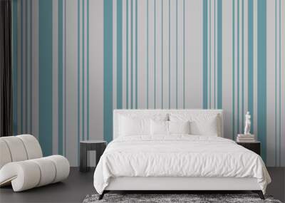 Seamless vertical stripes pattern. Retro abstract vector background Wall mural