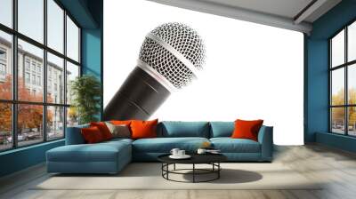 Microphone isolated Wall mural