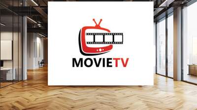 Movie Television Logo Template Design Wall mural