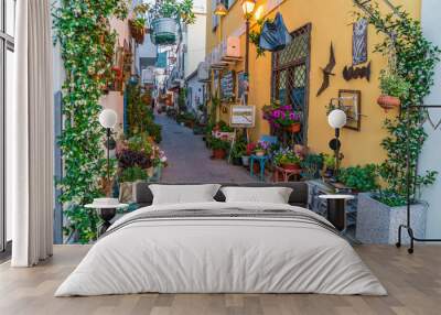 Colorful street Ischia, Italy Wall mural