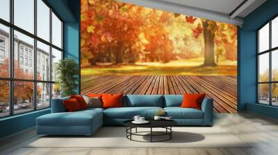 autumn background Wall mural