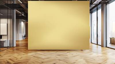 Golden gradient. Gold metal background. Wall mural