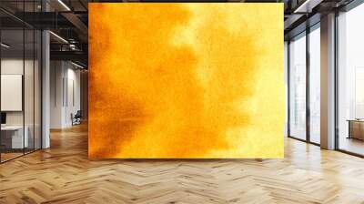 Hand drawn abstract orange, yellow and brown watercolor background 
 Wall mural