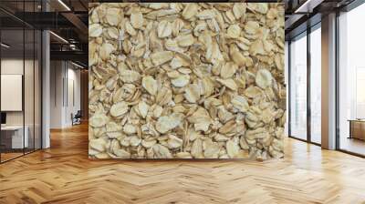 Oat flackes as background Wall mural