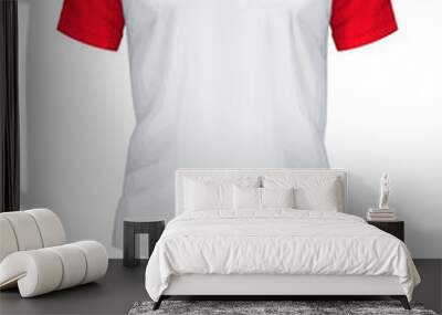 Raglan T-Shirt Mockup Wall mural