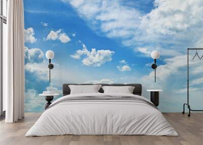 clouds in the blue sky Wall mural