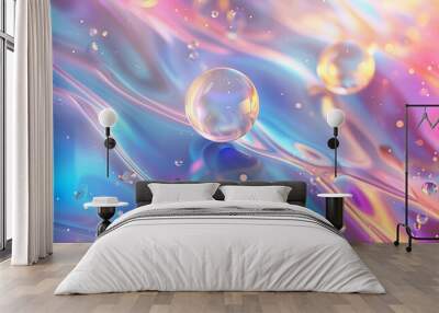 Colorful graphic background Wall mural