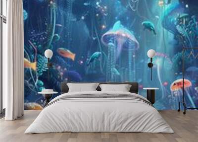 Underwater scenery Wall mural