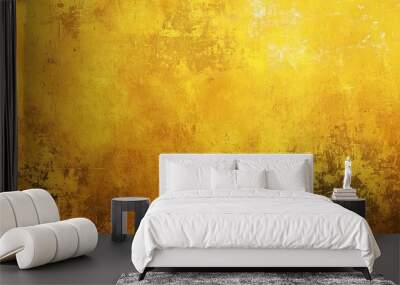 Yellow grunge textured background Wall mural