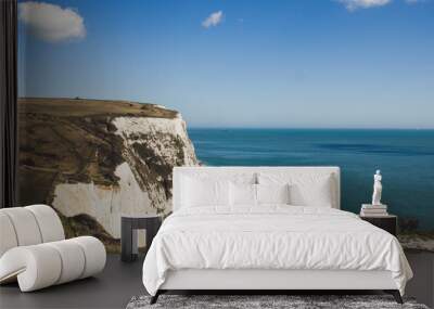 white cliffs at the coast Wall mural