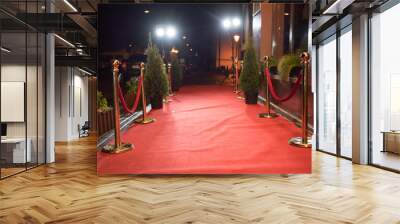 Red carpet entrance Wall mural