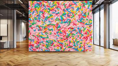 beautiful colorful sprinkles like background, festive concept Wall mural