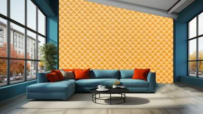 empty golden wafer texture, background for your design Wall mural