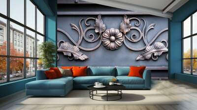 metal door Wall mural