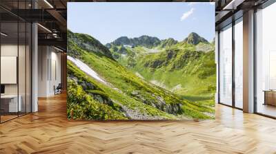 A beautiful mountain valley. Caucasus. Wall mural