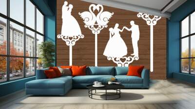 templates for laser cutting machines Wall mural