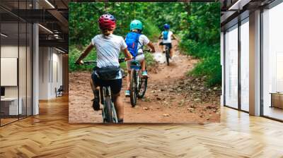 Female mountain bikers in Tennessee Wall mural