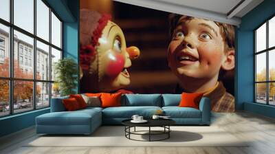 Master Ventriloquist Wall mural