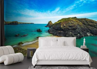 kynance cove voted one of britains top 10 beaches and places to visit. Wall mural