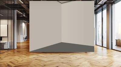 minimal design wall with corner illustration simple art empty room Wall mural