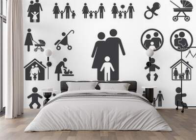 Family Icon Wall mural