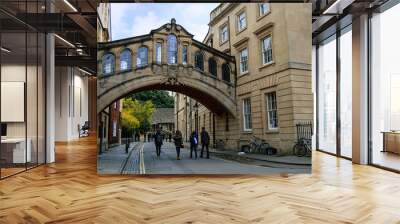 Bridge of Sighs in Oxford, Britain Wall mural