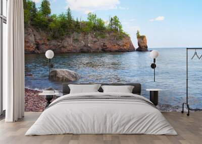 Scenic view of the Lake Superior shoreline Wall mural