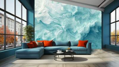 Background with ocean wave. Wall mural