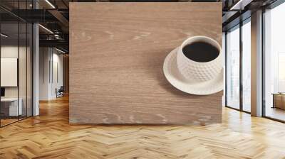 cup of coffee on the table Wall mural