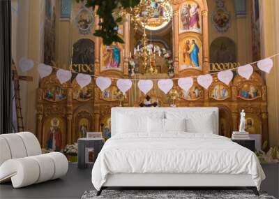 interior of the Greek Catholic Church.. Wall mural