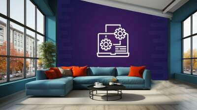 setting vector icon modern illustration Wall mural