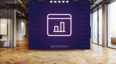 web browser vector icon Wall mural