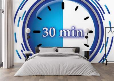 30 minutes icon Wall mural