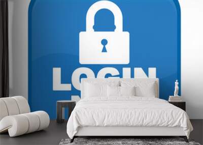 LOGIN ICON Wall mural