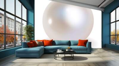 Pearl vector on white background. Wall mural